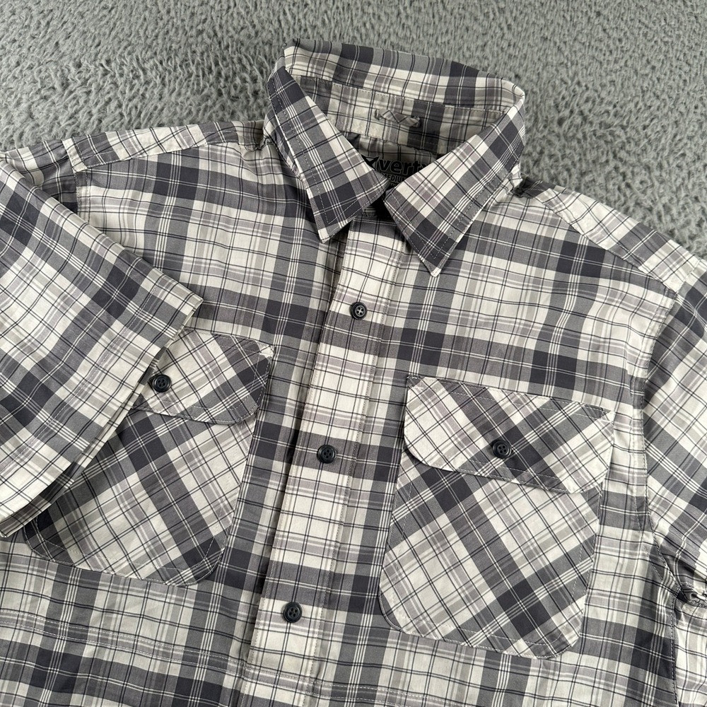 Vertx Mens Medium Plaid Guardian Shirt Short Sleeve Snap ButtonTactical Workwear